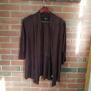 AB studio brown cardigan, size large